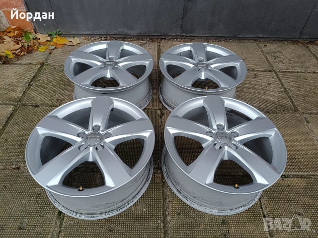 	ОРИГИНАЛНИ алуминиеви джанти 18 ' цола 5х112 Ауди / AUDI 5x112 66,6, снимка 4 - Гуми и джанти - 55102717