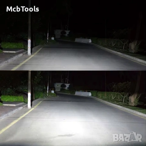 Диодни крушки за фар H7 с лупа 2 броя комплект, снимка 6 - Аксесоари и консумативи - 54159752