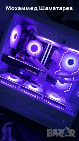 Мощен Геймърски Компютър / Стрийм / Работа (Ryzen 7 + RX 5700XT / ARGB / Водно), снимка 2 - Геймърски - 54961185