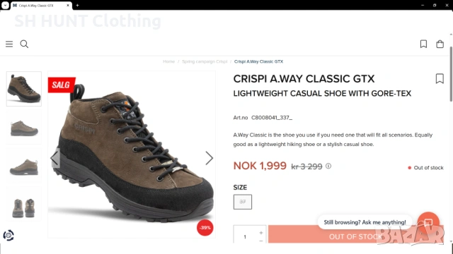 CRISPI A.Way Classic GORE-TEX Leather Boots размер EUR 41 обувки естествена кожа - 2713, снимка 2 - Мъжки боти - 54905569