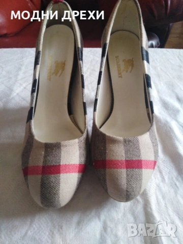 	Обувки BURBERRY, снимка 3 - Дамски обувки на ток - 27213567