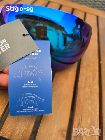 OutdoorMaster OTG ски/сноуборд очила – Нови, огледална леща + твърд калъф, снимка 6 - Зимни спортове - 55511611