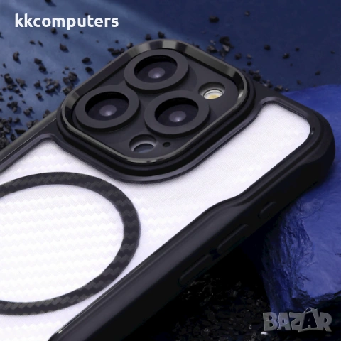 Калъф Defender Carbon MagSafe / Черен / за iPhone 17 Air 6.6 и Протектор, снимка 4 - Калъфи, кейсове - 54379151
