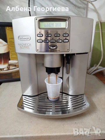 Кафе машина DELONGHI MAGNIFICA AUTOMATIC CAPPUCCINO -100 €, снимка 4 - Кафемашини - 55008102