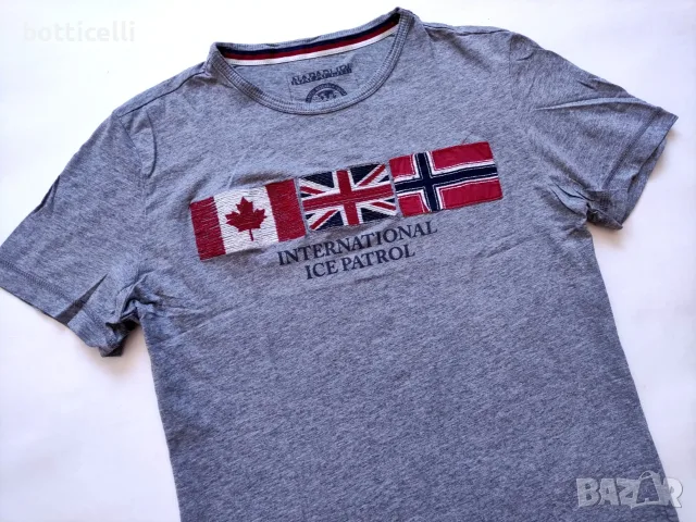 Napapijri Cotton Short Sleeve Mens - M - oригинална мъжка тениска, снимка 2 - Спортни дрехи, екипи - 55503898