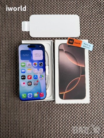 100% Battery 🔋  iPhone 16 Pro Лизинг от 30€/мес Desert Titanium❗️128GB НОВ❗️, снимка 7 - Apple iPhone - 53984794