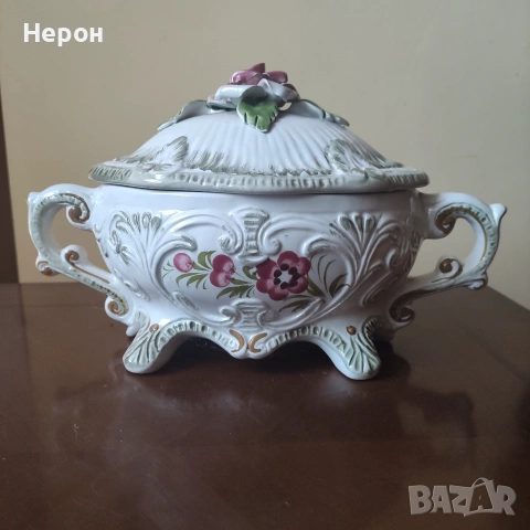 Порцеланова фруктиера, снимка 11 - Антикварни и старинни предмети - 40957282