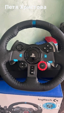 Комплект Logitech G29 Racing Weel + Shifter в гаранция до 28.12.27г., снимка 3 - Игри за PlayStation - 54909742