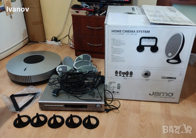 Домашно кино 5.1 Jamo A 210PDD (Jamo A 2SUB) + Cd ресивър Onkyo DR-L50 