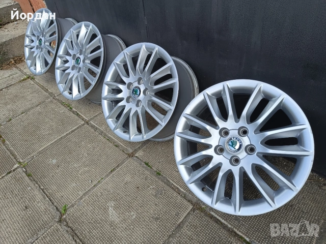 ОРИГИНАЛНИ джанти 17 ' цола 5x112 7J Skoda Octavia / Шкода Октавия АУДИ VW Seat, снимка 4 - Гуми и джанти - 54527300