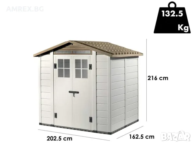 Градинска къща Garofalo Tuscany EVO 200 с двойна врата, снимка 3 - Градинска техника - 55378191