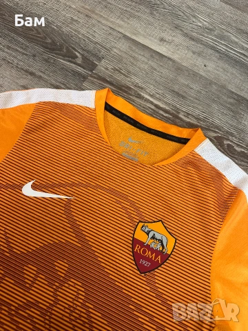 Оригинална мъжка тениска Nike x Roma 2018-2019 Pre-Match Training Jersey размер С, снимка 2 - Тениски - 55048675