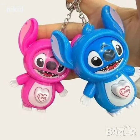 Стич Stitch Лило с променящо се лице форма пластмасова играчка фигурка, снимка 5 - Фигурки - 51161928