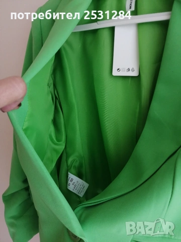 Дамско зелено сако, размер Л, снимка 2 - Сака - 54243973