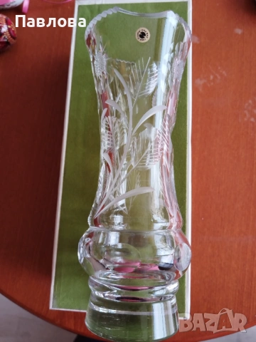 Кристална ваза, снимка 5 - Вази - 54077154