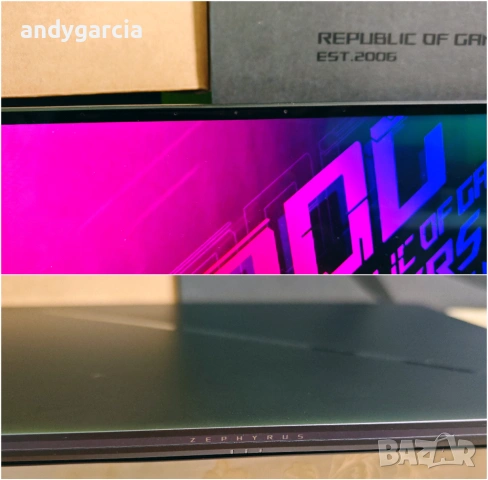 16 Nebula OLED/NVIDIA GeForce RTX 4070/AMD Ryzen AI 9 HX 370/32 GB LPDDR5X/1TB NVMe SSD/ASUS ROG G16, снимка 14 - Лаптопи за игри - 54896296