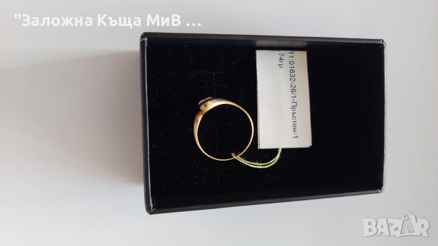 Златен пръстен с камък 1,74гр, №11/51, снимка 3 - Пръстени - 55155898
