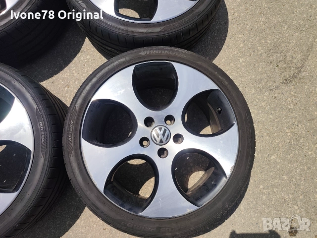 ПРОМОЦИЯ АЛУМИНИЕВИ ДЖАНТИ за VW GOLF 6 GTI 5x112 18 цола.Отлично състояние., снимка 6 - Гуми и джанти - 54586548