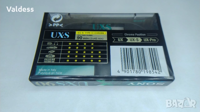 Аудио касетa SONY UX-S90 position chrome type II, снимка 2 - Декове - 54776116
