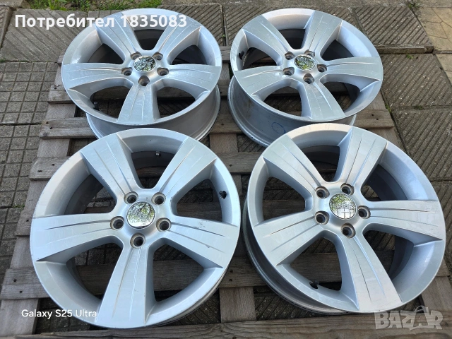 Лети джанти 17ки 5х114.3 Jeep, снимка 3 - Гуми и джанти - 54445076