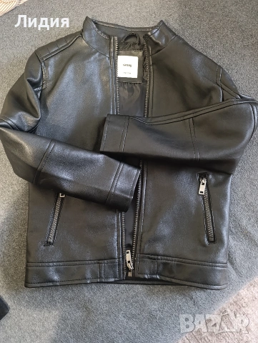 Кожен блейзър за момче, размер 128