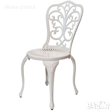 Градински стол цвят бял 43*50*87.5 см