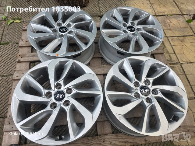 Лети джанти 17ки 5х114.3 Hyundai, снимка 3 - Гуми и джанти - 54855055