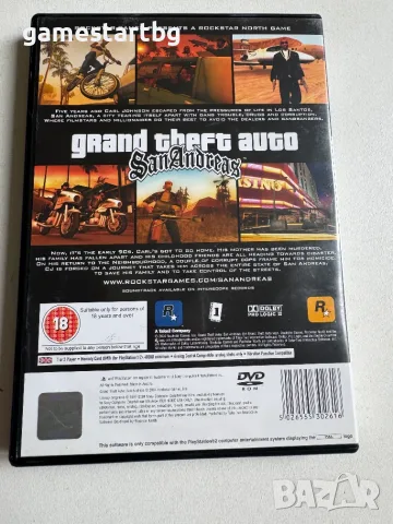 Grand Theft Auto San Andreas за PS2, снимка 2 - Игри за PlayStation - 55421592