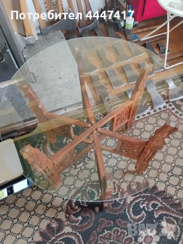 Стара Ориенталка масичка за чай, снимка 5 - Други - 54674890