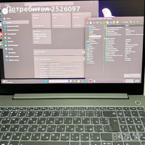 Lenovo ThinkBook 15p/4K UHD/i7-10750H/GTX 1650 Ti Max-Q/32GB/1TB, снимка 10 - Лаптопи за работа - 54235989