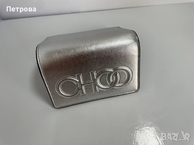 кожен портфейл Jimmy Choo Loni Оригинал, снимка 3 - Портфейли, портмонета - 54718860