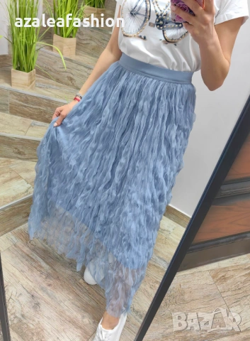 Пола от къдрав тюл, снимка 4 - Поли - 54119869