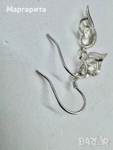 Сребърни обеци с мойсанит (диамант) 0.5 карата, снимка 7 - Обеци - 54182674