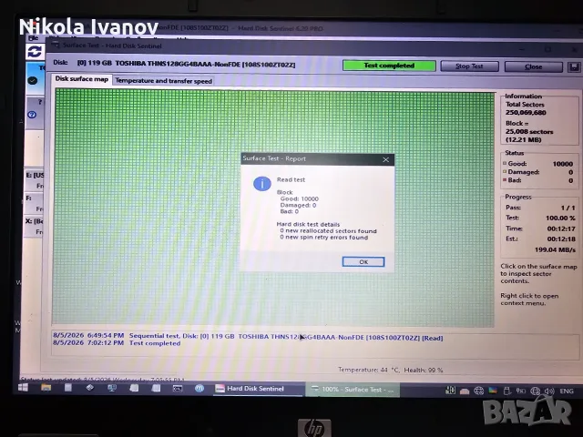1.8" uSATA Micro SSD 128GB Toshiba THNS128GG4BAAA за Lenovo ThinkPad / HP EliteBook / Dell