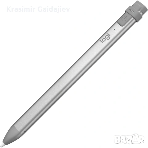 Logitech Crayon дигитална писалка за таблет/телефон, iPad, безжична, сива