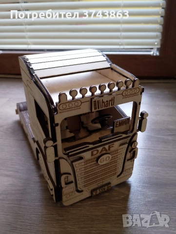 Дървен камион за бутилка , снимка 7 - Декорация за дома - 54162599