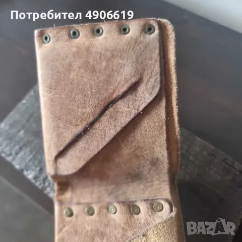 Ретро портфейл винтидж естествена кожа ръчна изработка идеален подарък