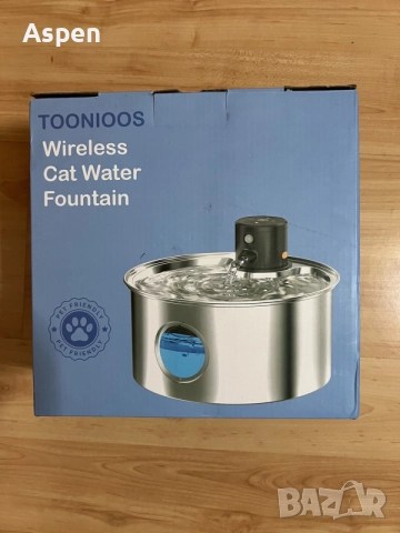 Безжичен фонтан за вода за котки TOONIOOS, модел W2, снимка 5 - Други - 55458460