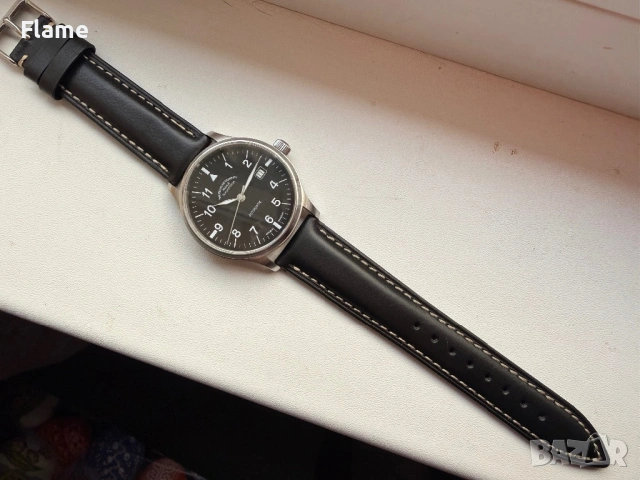 Mühle-Glashütte Terrasport Edition Lufthansa мъжки часовник Пилотски военен водоустойчив швейцарски , снимка 8 - Мъжки - 54174349