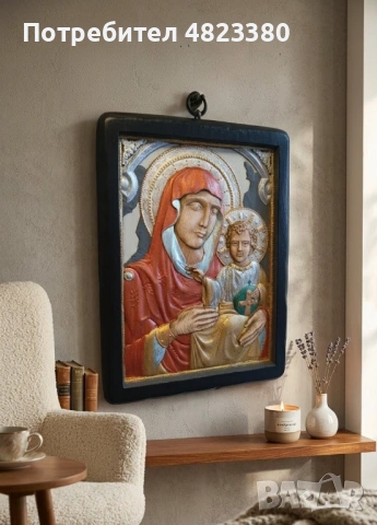 Йерусалимска Богородица , снимка 2 - Икони - 54493085