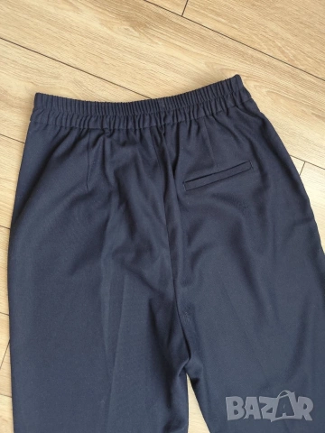 ZARA Xs размер тъмносин панталон със широки крачоли , снимка 4 - Панталони - 54627019