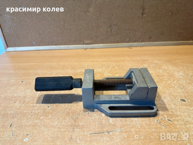 немско алуминиево менгеме за бормашина "Wolfcraft", снимка 4 - Менгемета - 54753004