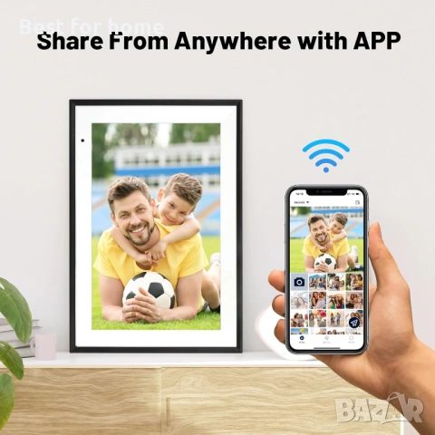 Цифрова фоторамка 10.1 инча WiFi, снимка 7 - Друга електроника - 54646240