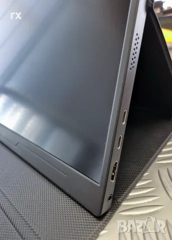 Преносим монитор 15.6" Full HD (USB-C / HDMI) + магнитен калъф, снимка 4 - Монитори - 55685367