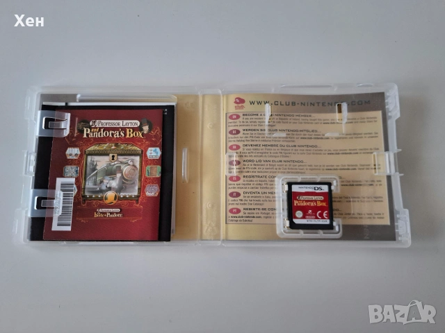 Professor Layton and the Pandora's Box Nintendo DS, снимка 3 - Игри за Nintendo - 55178522