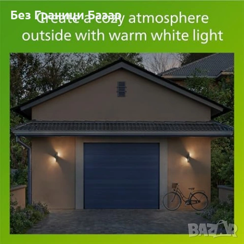 Нова Philips Fira LED градинска стенна лампа 2700K IP44 осветление дом двор, снимка 8 - Лед осветление - 54106107