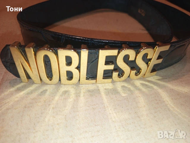 NOBLESSE Оригинал Нов Дамски Стилен Кожен Колан 95см., снимка 12 - Колани - 54393594