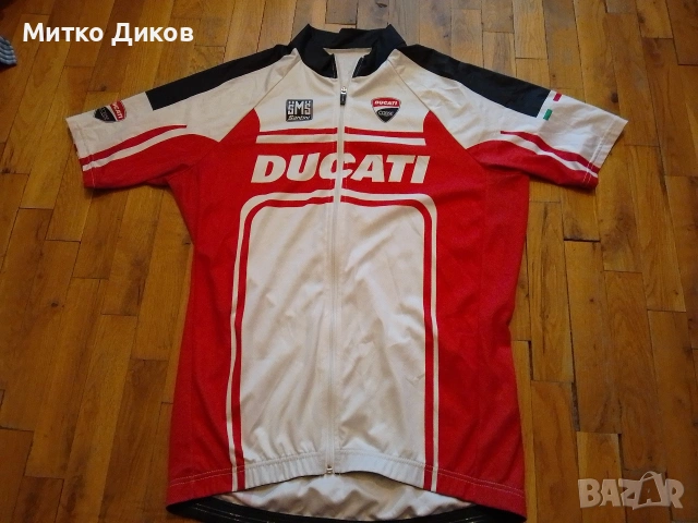 SMS Santini Ducati маркова колоездачна тениска силикон грип размер ХЛ 