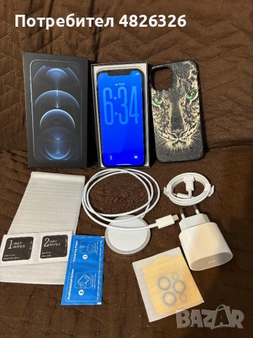 iPhone 12 Pro Pacific Blue пълен комплект