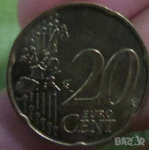 Германия,20 и 10 цента,2002, снимка 3 - Нумизматика и бонистика - 54444951